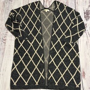 La Vie 89 long warm cardigan - size M/L Open front with 2 front pockets